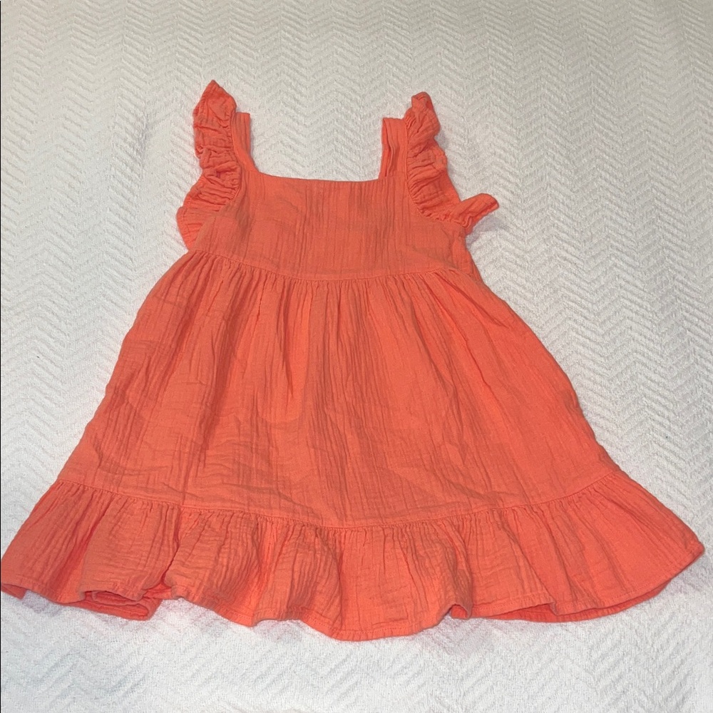 Cat & Jack Coral Ruffle Dress